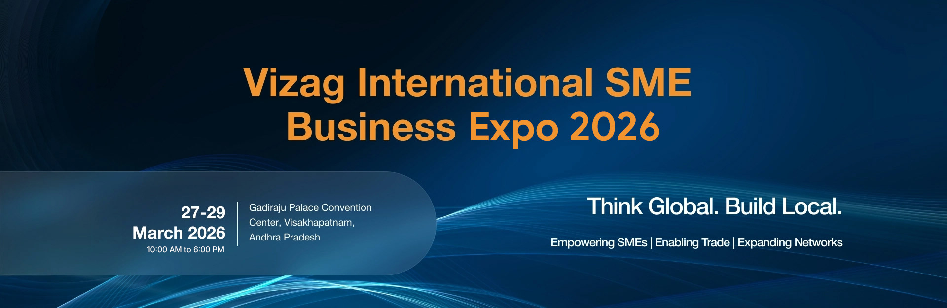 Vizag International SME Business Expo 2025 Banner